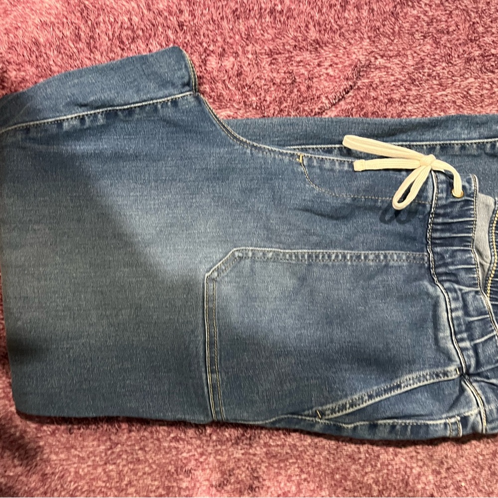 Torrid Size 1 Draw String Elastic Waste Jeans - image 8